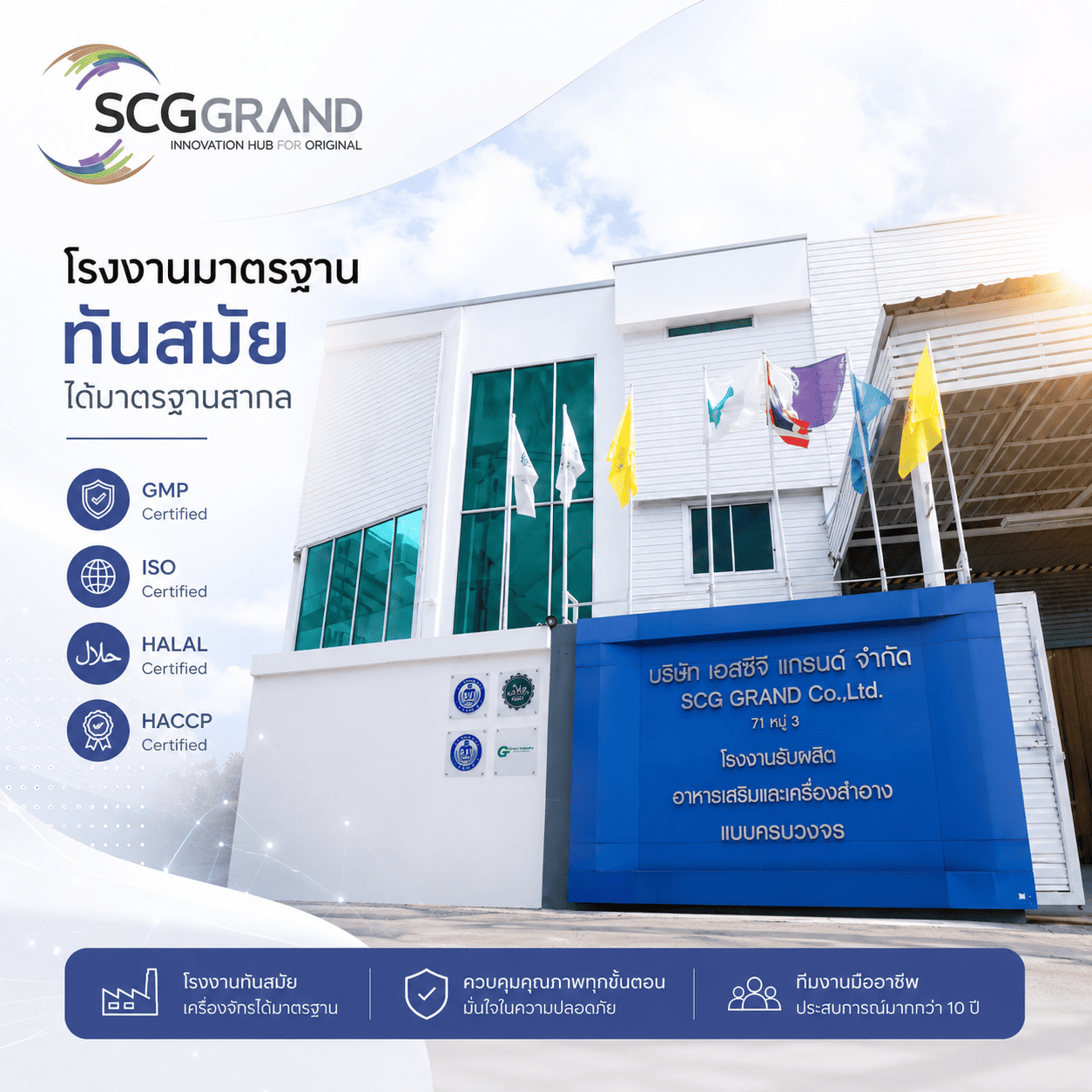โรงงานรับผลิตอาหารเสริม